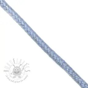 Lurexkoord 10 mm light blue