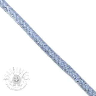 Lurexkoord 10 mm light blue