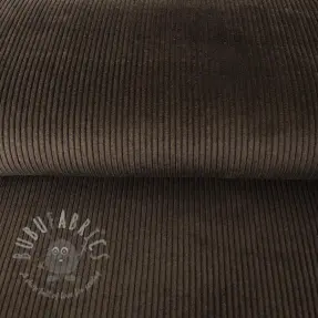 Ribfluweel dark brown