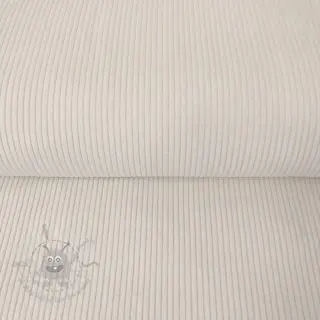 Ribfluweel ecru