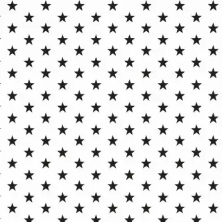 Bavlnená látka Petit stars white/black