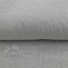 Ribfluweel grey