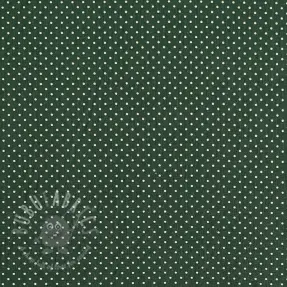 Katoenen stof Petit dots dark green