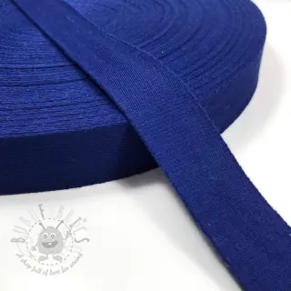 Tassenband katoen 4 cm cobalt