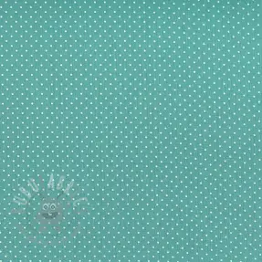 Katoenen stof Petit dots fresh sage