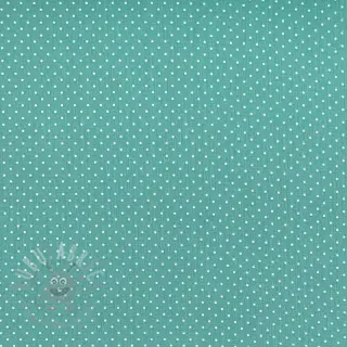 Katoenen stof Petit dots fresh sage