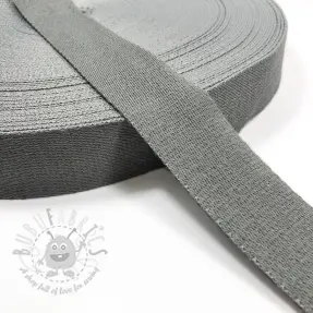 Tassenband katoen 4 cm light grey