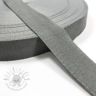 Tassenband katoen 4 cm light grey