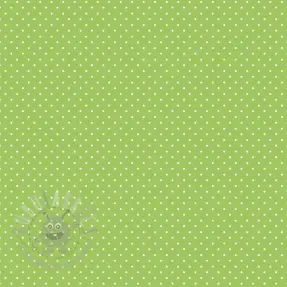 Katoenen stof Petit dots lime