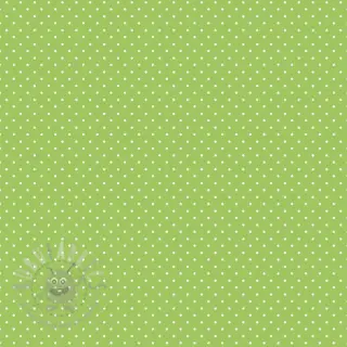 Katoenen stof Petit dots lime