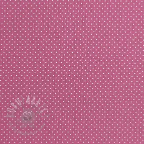 Katoenen stof Petit dots mauve