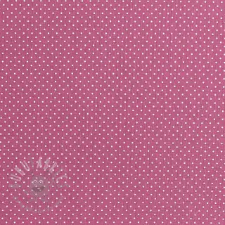 Katoenen stof Petit dots mauve