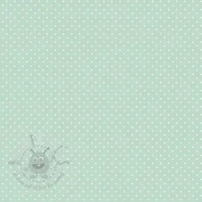 Katoenen stof Petit dots mint