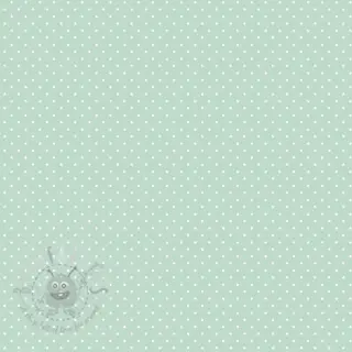 Katoenen stof Petit dots mint