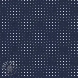 Katoenen stof Petit dots navy