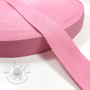Tassenband katoen 4 cm pink