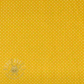 Katoenen stof Petit dots ochre