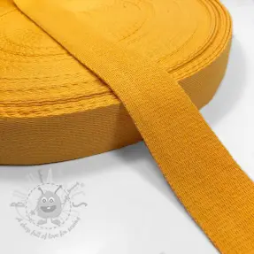Tassenband katoen 4 cm yellow