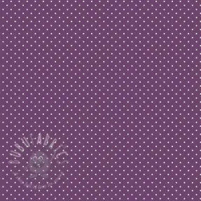 Katoenen stof Petit dots purple