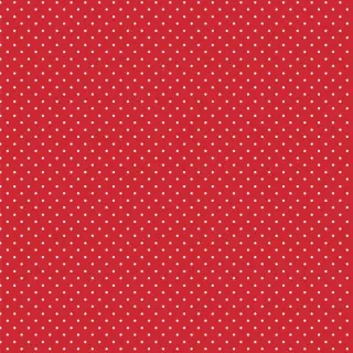 Bavlnená látka Petit dots red