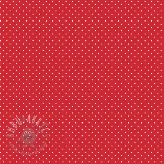 Katoenen stof Petit dots red