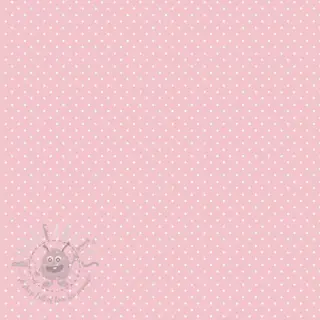 Katoenen stof Petit dots rose