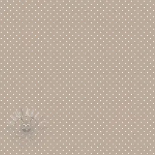 Katoenen stof Petit dots sand