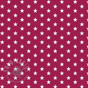 Katoenen stof Petit stars cerise