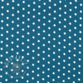 Katoenen stof Petit stars indigo