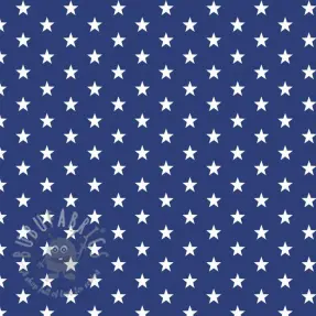 Katoenen stof Petit stars cobalt