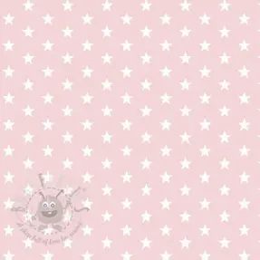 Katoenen stof Petit stars light rose
