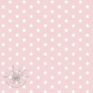 Katoenen stof Petit stars light rose