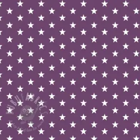 Katoenen stof Petit stars purple