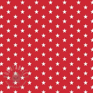 Katoenen stof Petit stars red