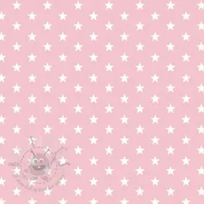 Katoenen stof Petit stars rose