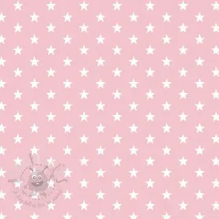 Katoenen stof Petit stars rose