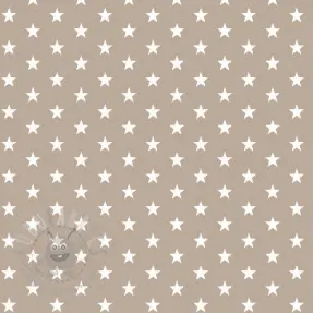 Katoenen stof Petit stars sand