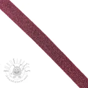 Biaisband LUREX dark pink