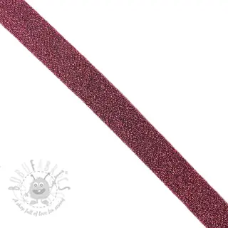Biaisband LUREX dark pink