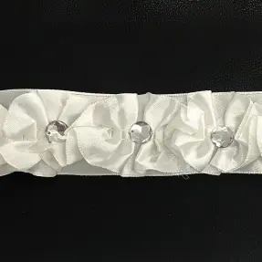 Saténová stuha Crystal cream