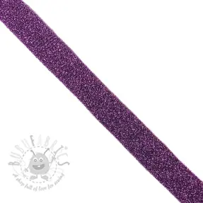 Biaisband LUREX purple