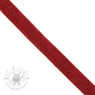 Biaisband LUREX red