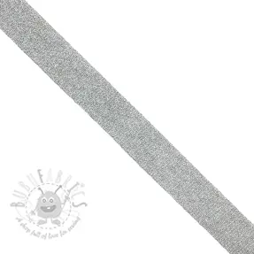 Biaisband LUREX white