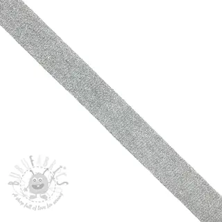 Biaisband LUREX white
