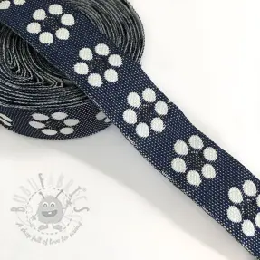 Lint Jeans flowers dark blue