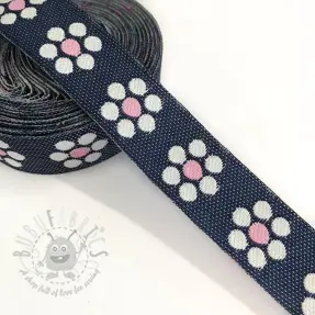 Lint Jeans flowers light pink