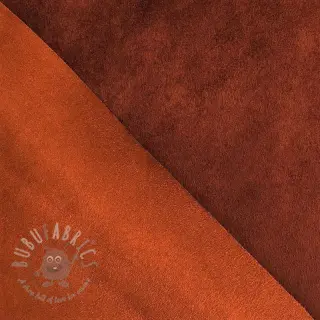 Kunstleer suède ALASKA orange/brique