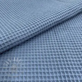 Katoen met wafelbinding blue