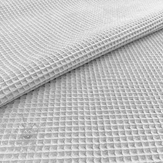 Katoen met wafelbinding light grey