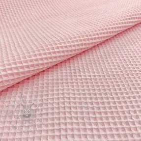 Katoen met wafelbinding light rose